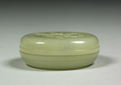 图片[3]-Jade round box carved with chi-dragon pattern, Qing dynasty (1644-1911)-China Archive